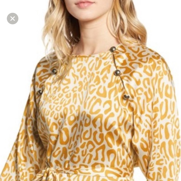 NWOT Rebecca Minkoff Angelina leopard blouse. - Picture 7 of 7